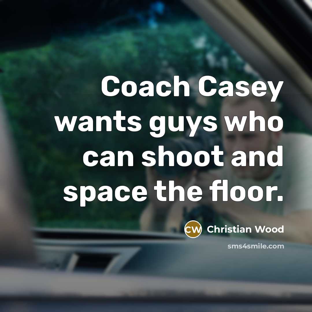 “Coach Casey wants guys who can shoot and space the…” quote by Christian Wood