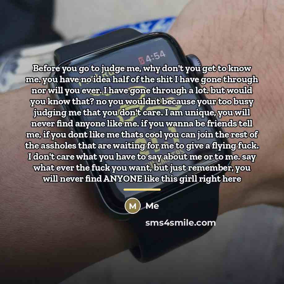 “Before you go to judge me, why don't you get…” quote by Me