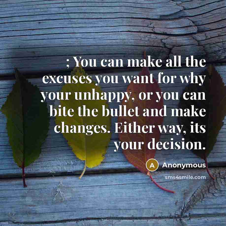 “; You can make all the excuses you want for…” quote by Anonymous