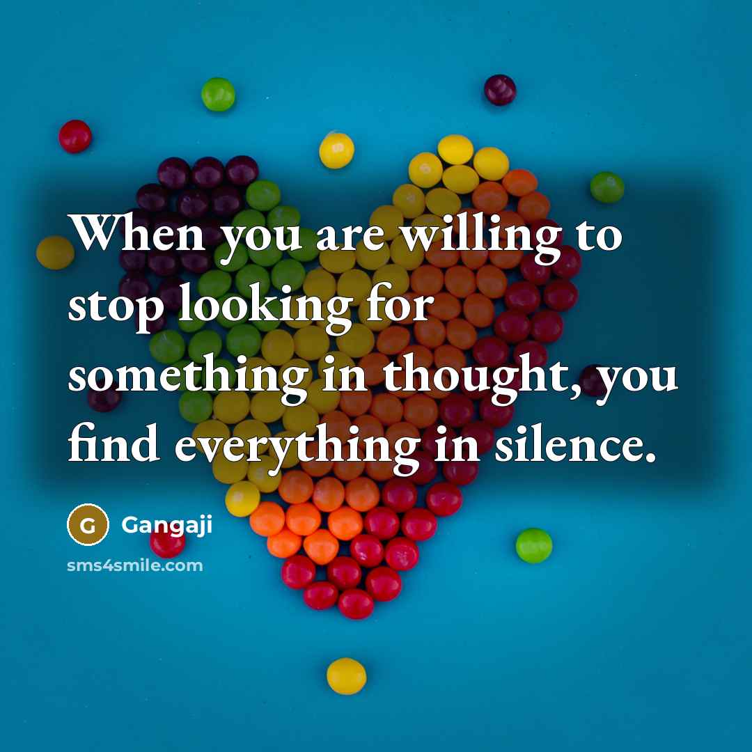 “When you are willing to stop looking for something in…” quote by Gangaji