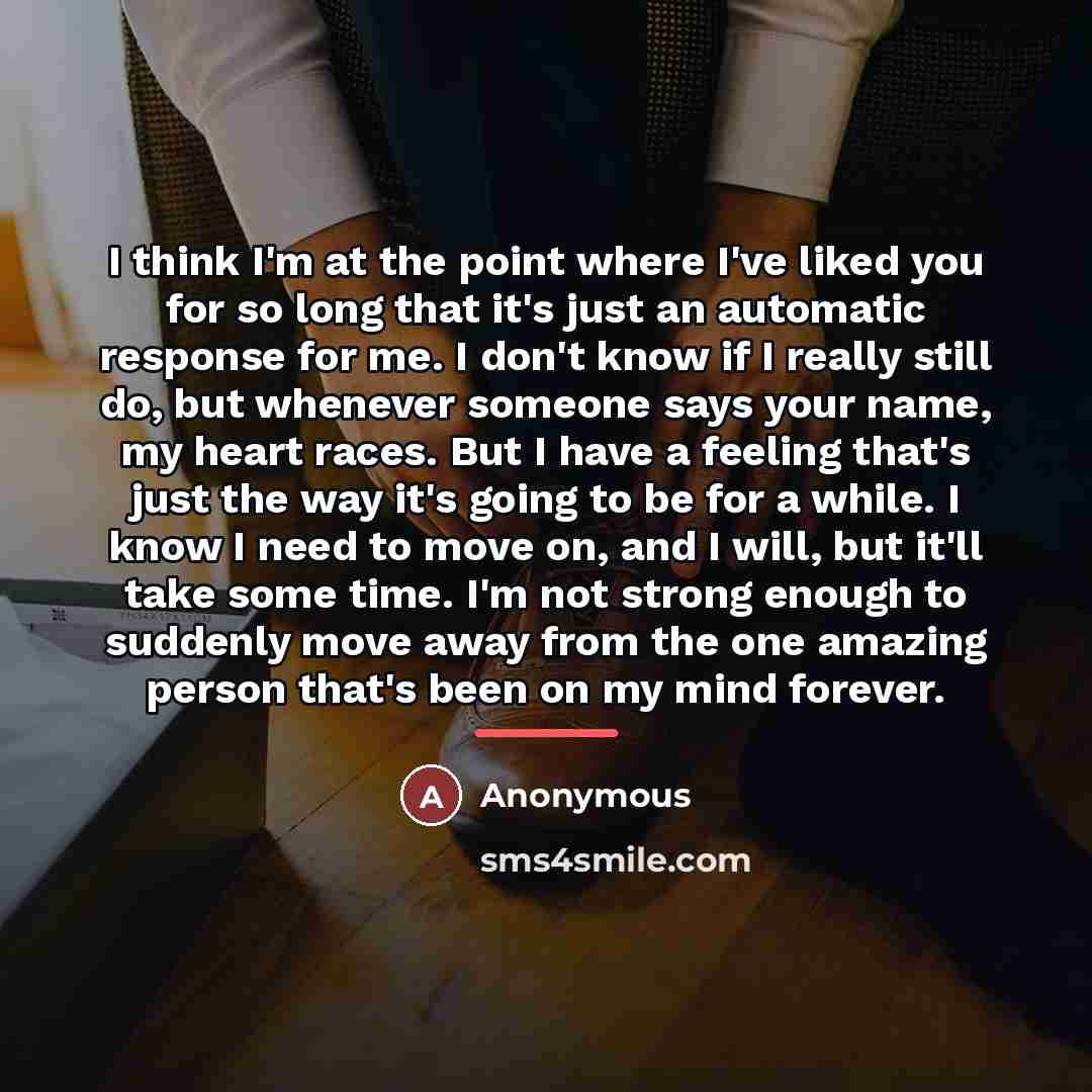 “I think I'm at the point where I've liked you…” quote by Anonymous