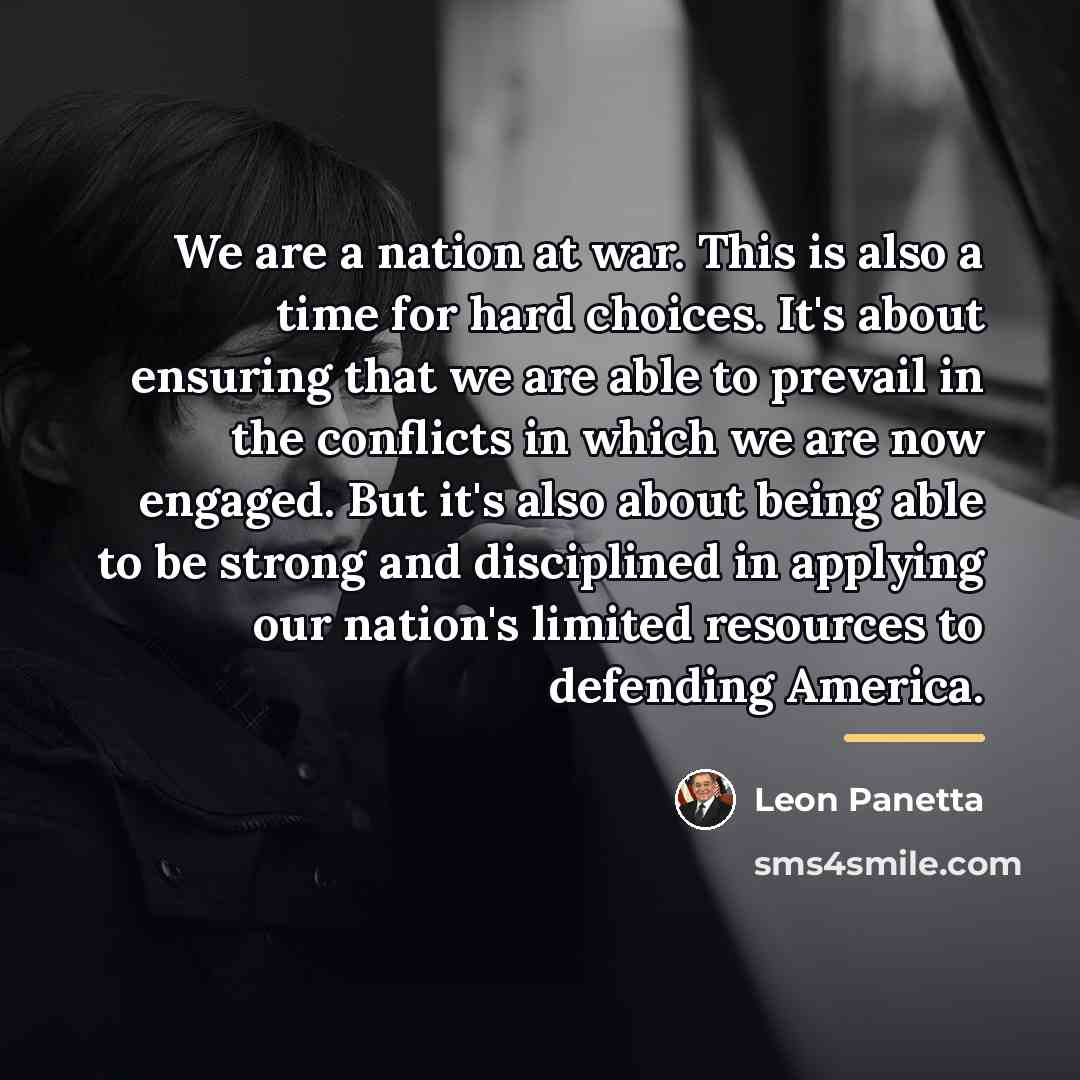 “We are a nation at war. This is also a…” quote by Leon Panetta