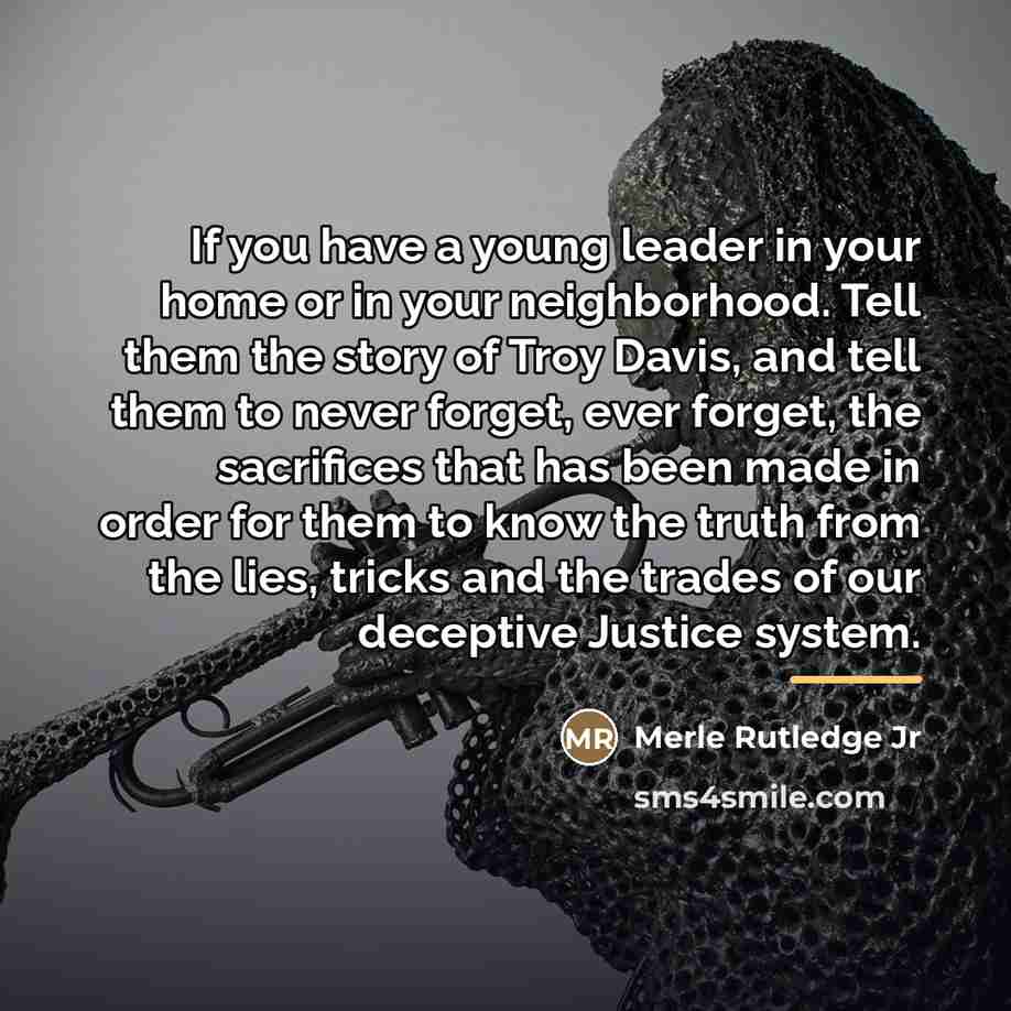 “If you have a young leader in your home or…” quote by Merle Rutledge Jr