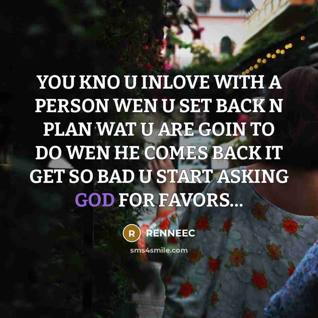 “YOU KNO U INLOVE WITH A PERSON WEN U SET…” quote by RENNEEC