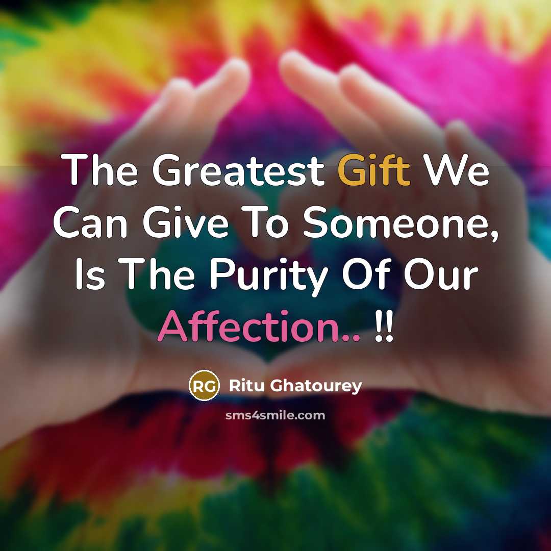“The Greatest Gift We Can Give To Someone, Is The…” quote by Ritu Ghatourey
