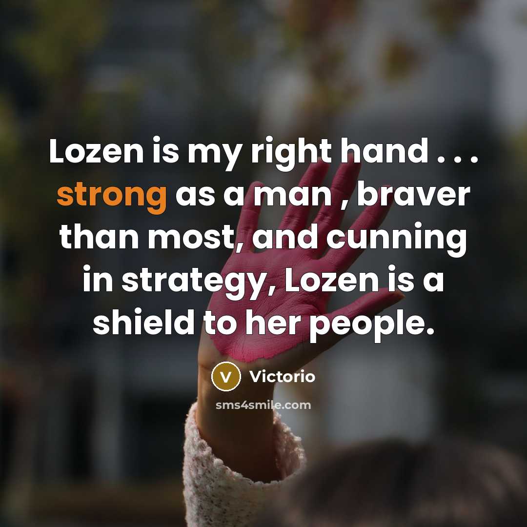 “Lozen is my right hand . . . strong as…” quote by Victorio