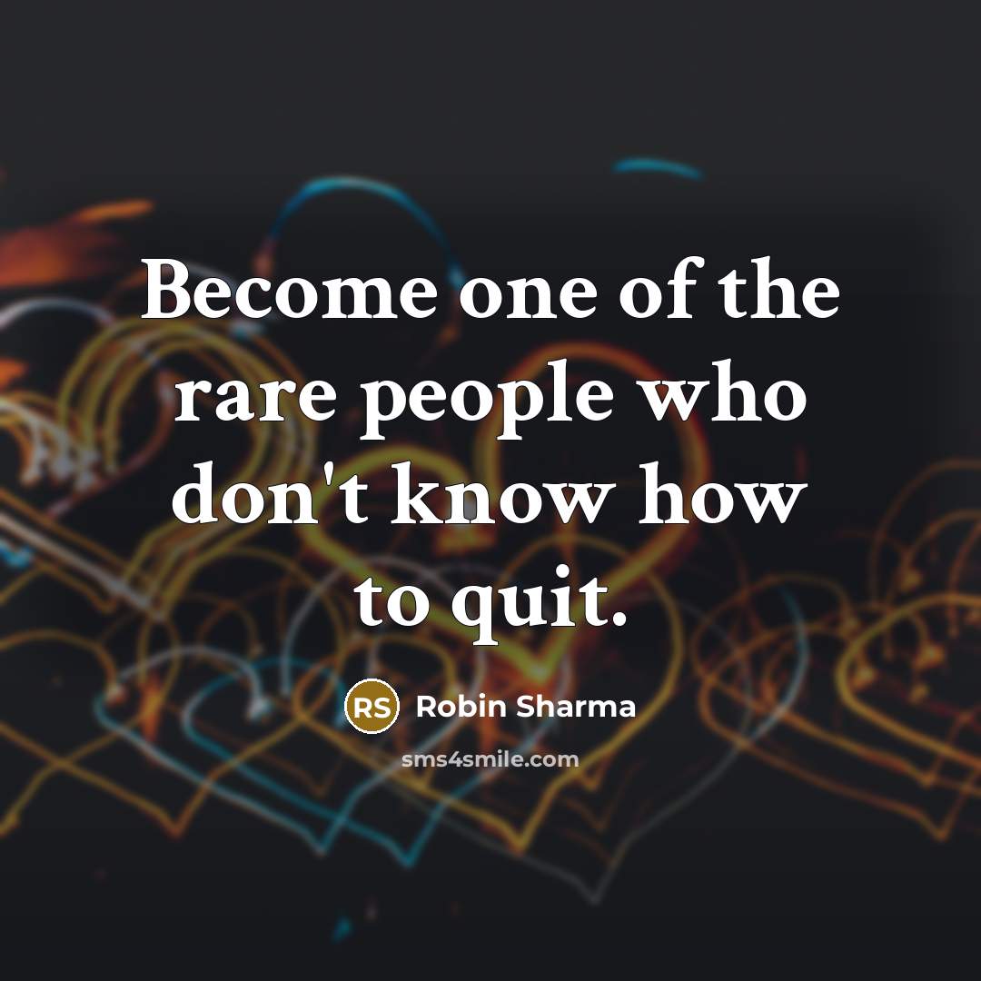 “Become one of the rare people who don't know how…” quote by Robin Sharma