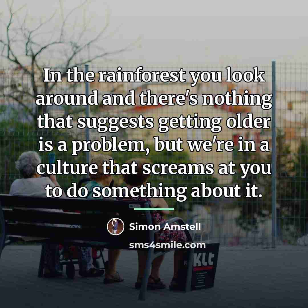 “In the rainforest you look around and there's nothing that…” quote by Simon Amstell