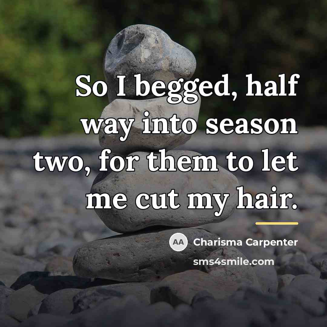 “So I begged, half way into season two, for them…” quote by Charisma Carpenter