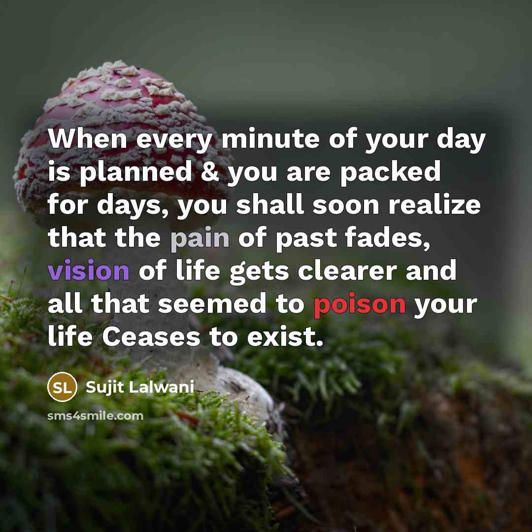 “When every minute of your day is planned & you…” quote by Sujit Lalwani