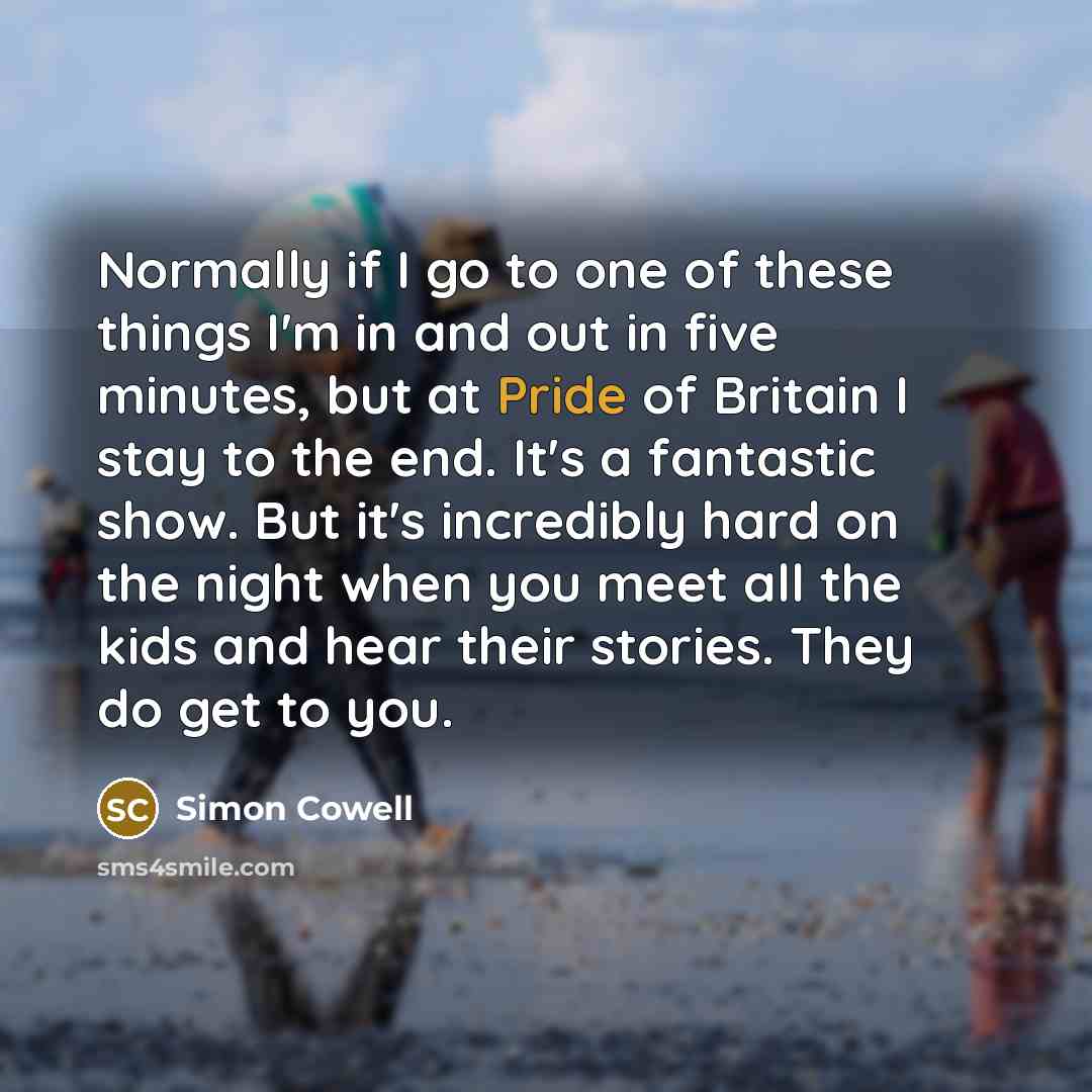 “Normally if I go to one of these things I'm…” quote by Simon Cowell