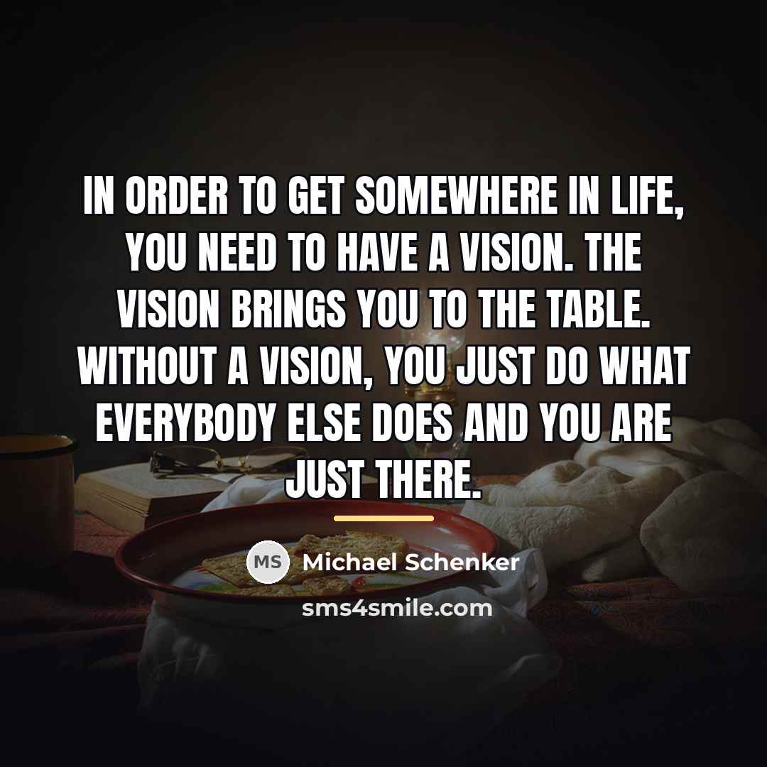 “In order to get somewhere in life, you need to…” quote by Michael Schenker