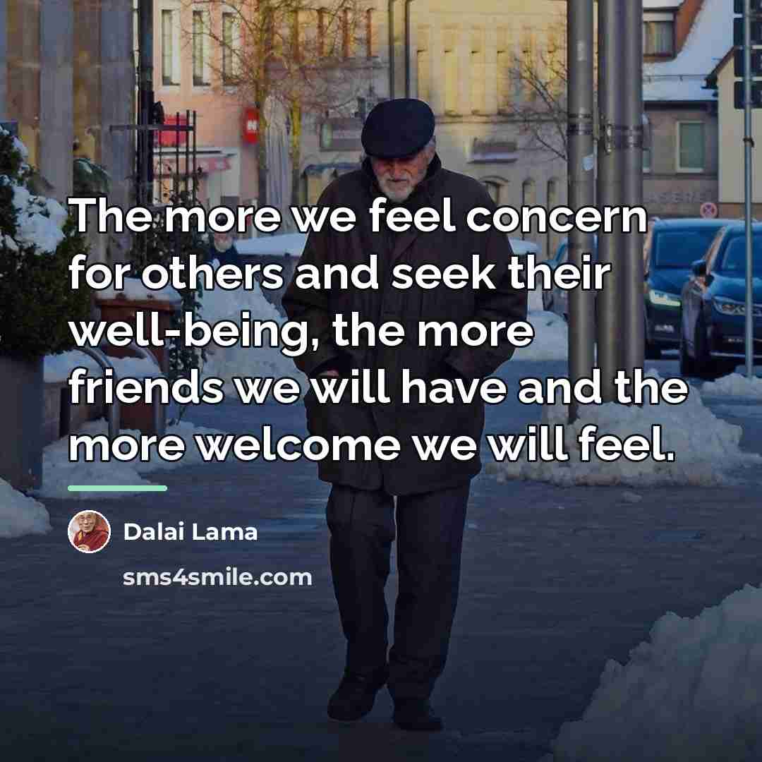 “The more we feel concern for others and seek their…” quote by Dalai Lama
