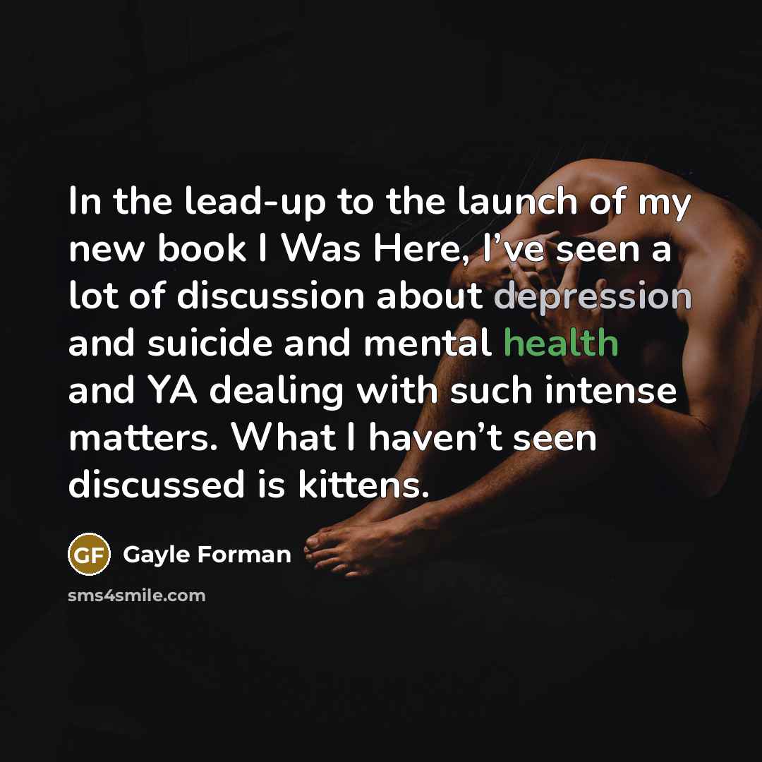 “In the lead-up to the launch of my new book…” quote by Gayle Forman