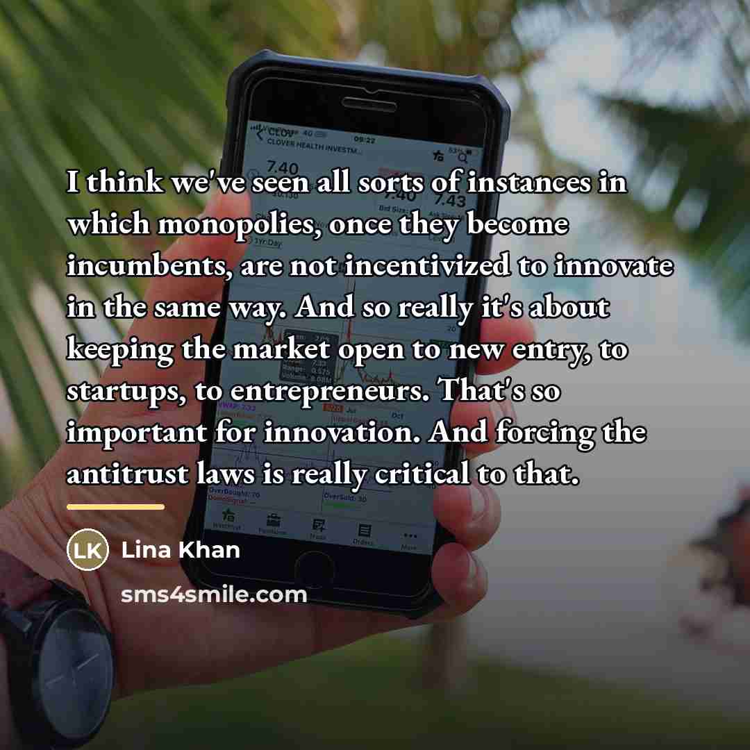 “I think we've seen all sorts of instances in which…” quote by Lina Khan