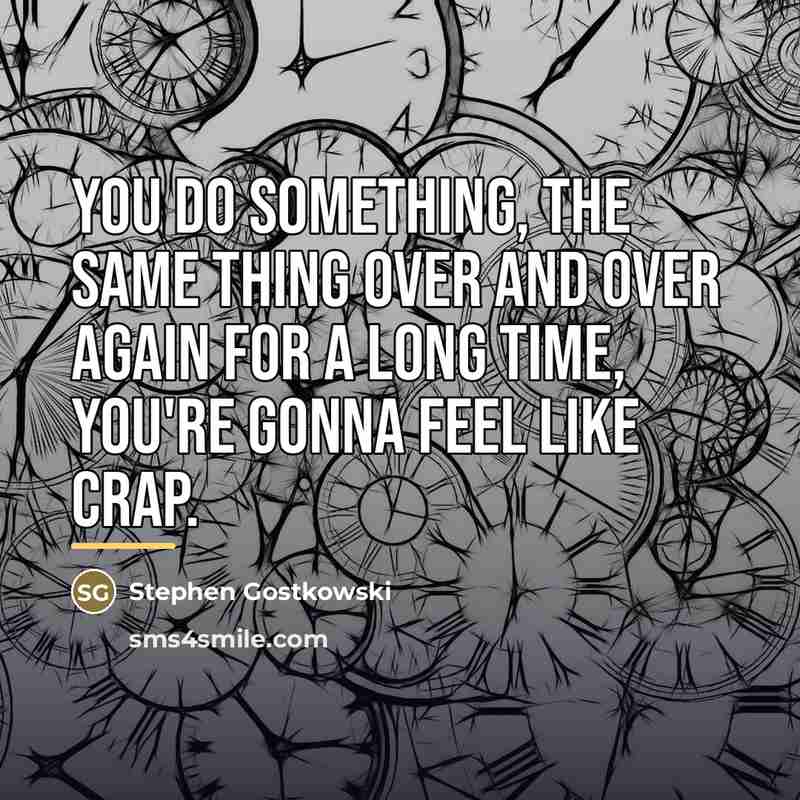 “You do something, the same thing over and over again…” quote by Stephen Gostkowski
