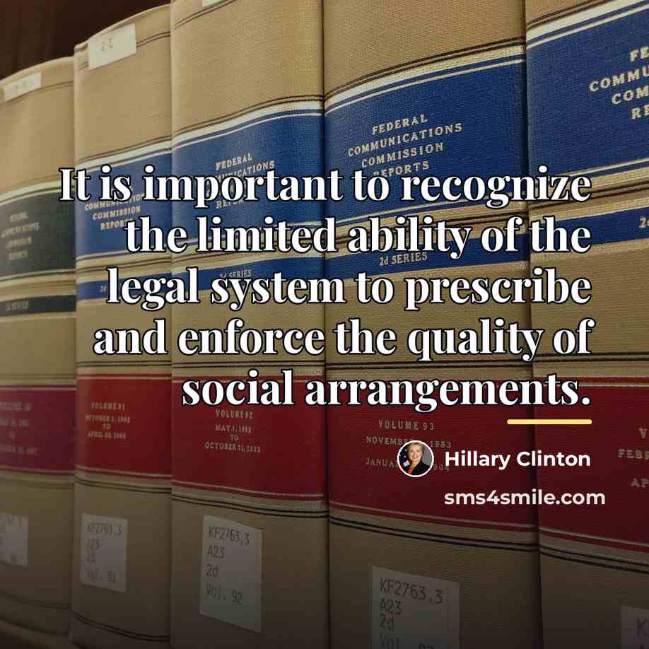“It is important to recognize the limited ability of the…” quote by Hillary Clinton