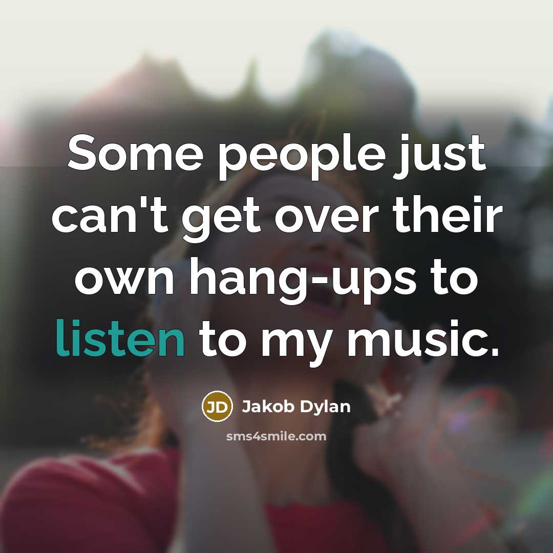 “Some people just can't get over their own hang-ups to…” quote by Jakob Dylan