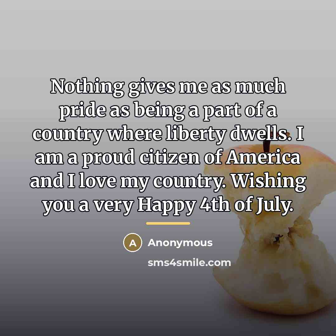 “Nothing gives me as much pride as being a part…” quote by Anonymous