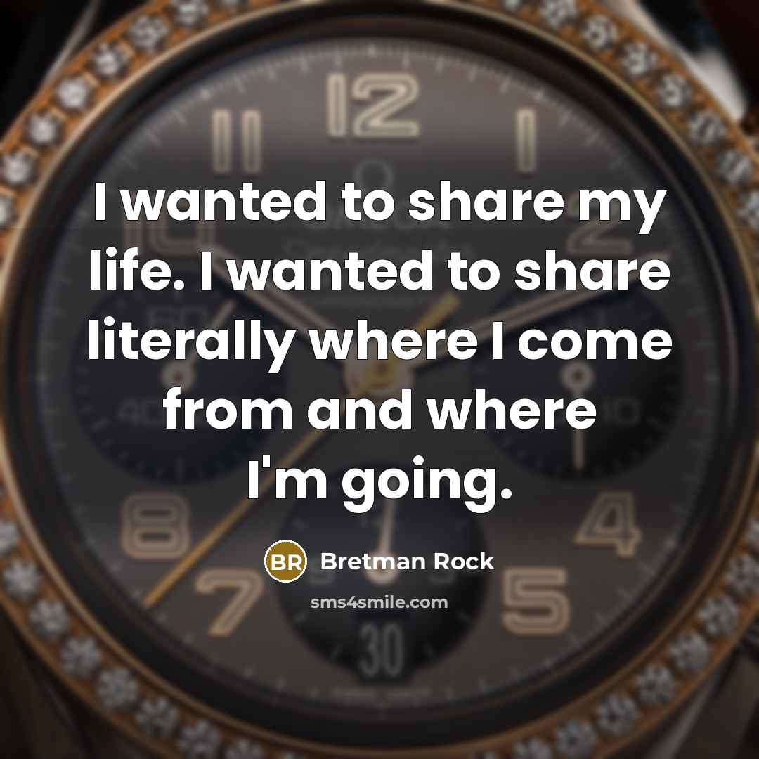 “I wanted to share my life. I wanted to share…” quote by Bretman Rock
