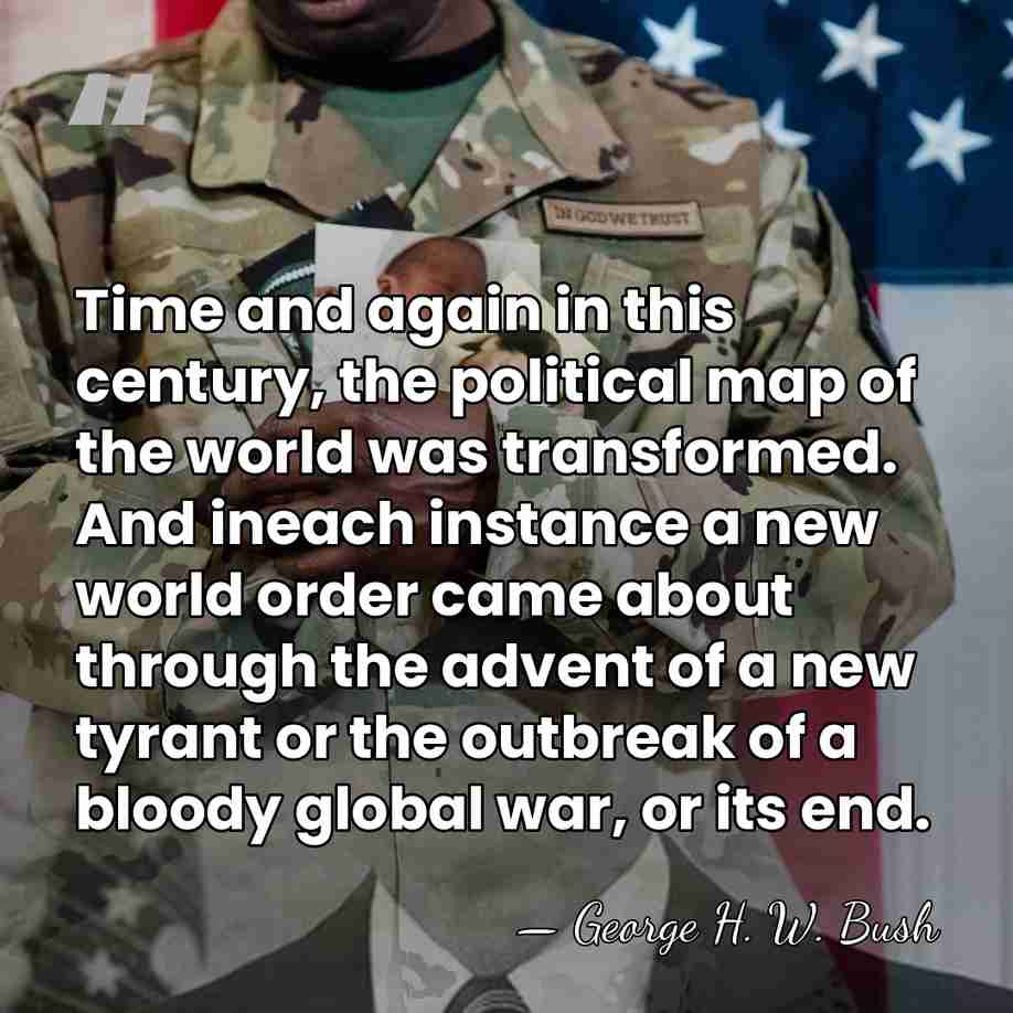 Time and again in this century, the political map of the world&hellip; - George H. W. Bush