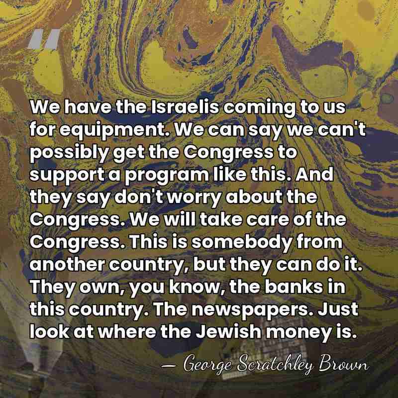 We have the Israelis coming to us for equipment. We can say&hellip; - George Scratchley Brown
