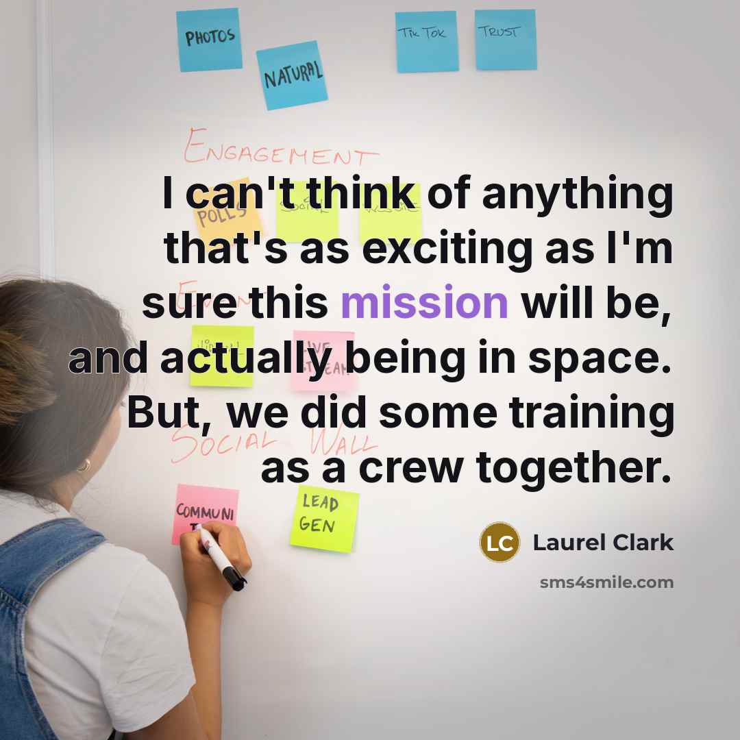 “I can't think of anything that's as exciting as I'm…” quote by Laurel Clark