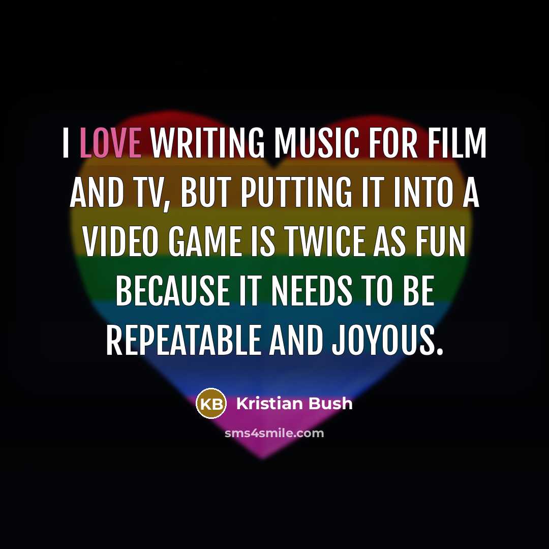 “I love writing music for film and TV, but putting…” quote by Kristian Bush