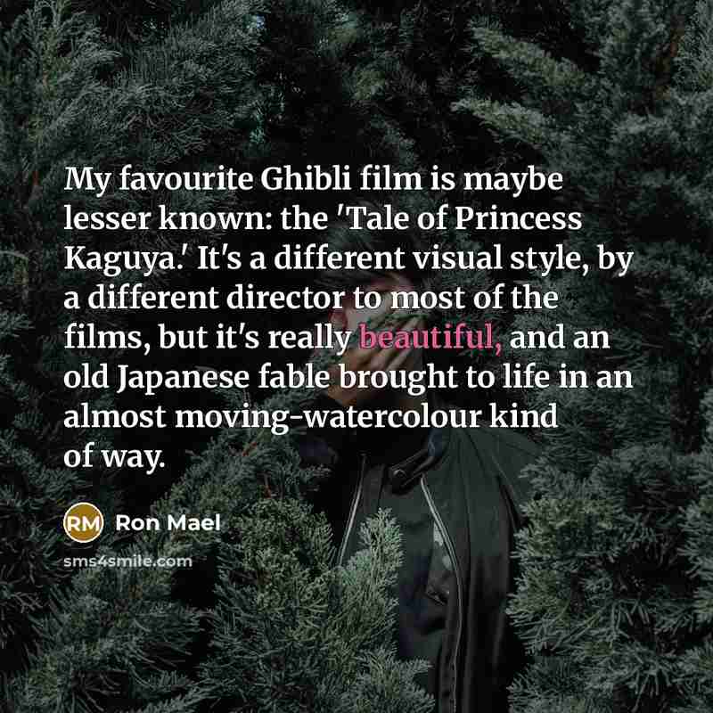“My favourite Ghibli film is maybe lesser known: the 'Tale…” quote by Ron Mael