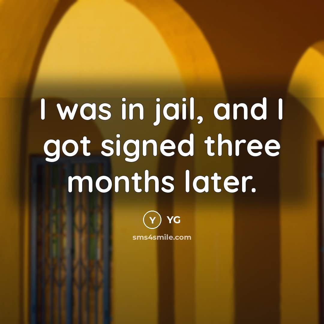 “I was in jail, and I got signed three months…” quote by YG