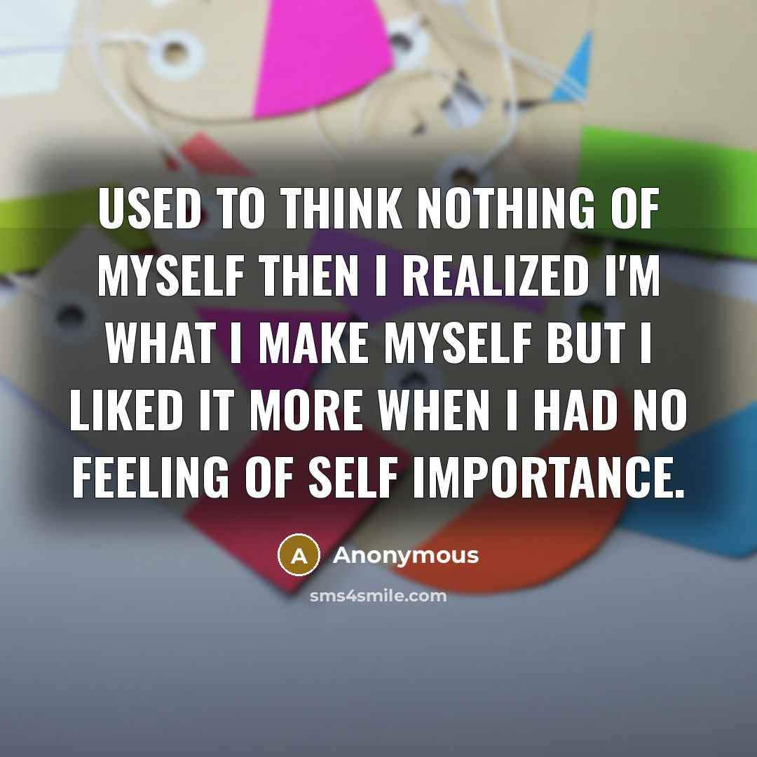 “Used to think nothing of myself then I realized I'm…” quote by Anonymous