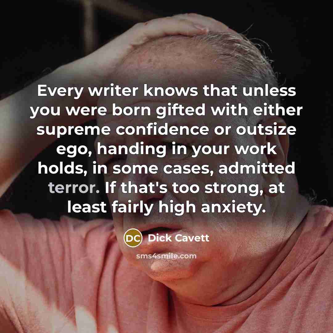 “Every writer knows that unless you were born gifted with…” quote by Dick Cavett
