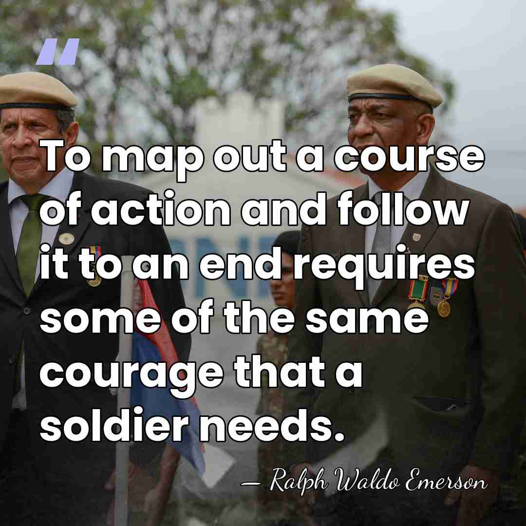 To map out a course of action and follow it to an&hellip; - Ralph Waldo Emerson