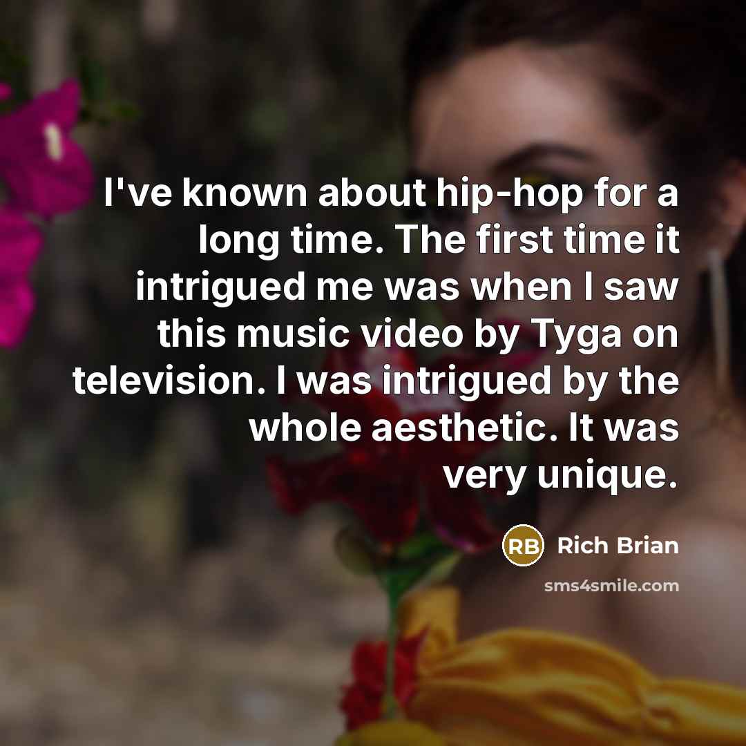 “I've known about hip-hop for a long time. The first…” quote by Rich Brian