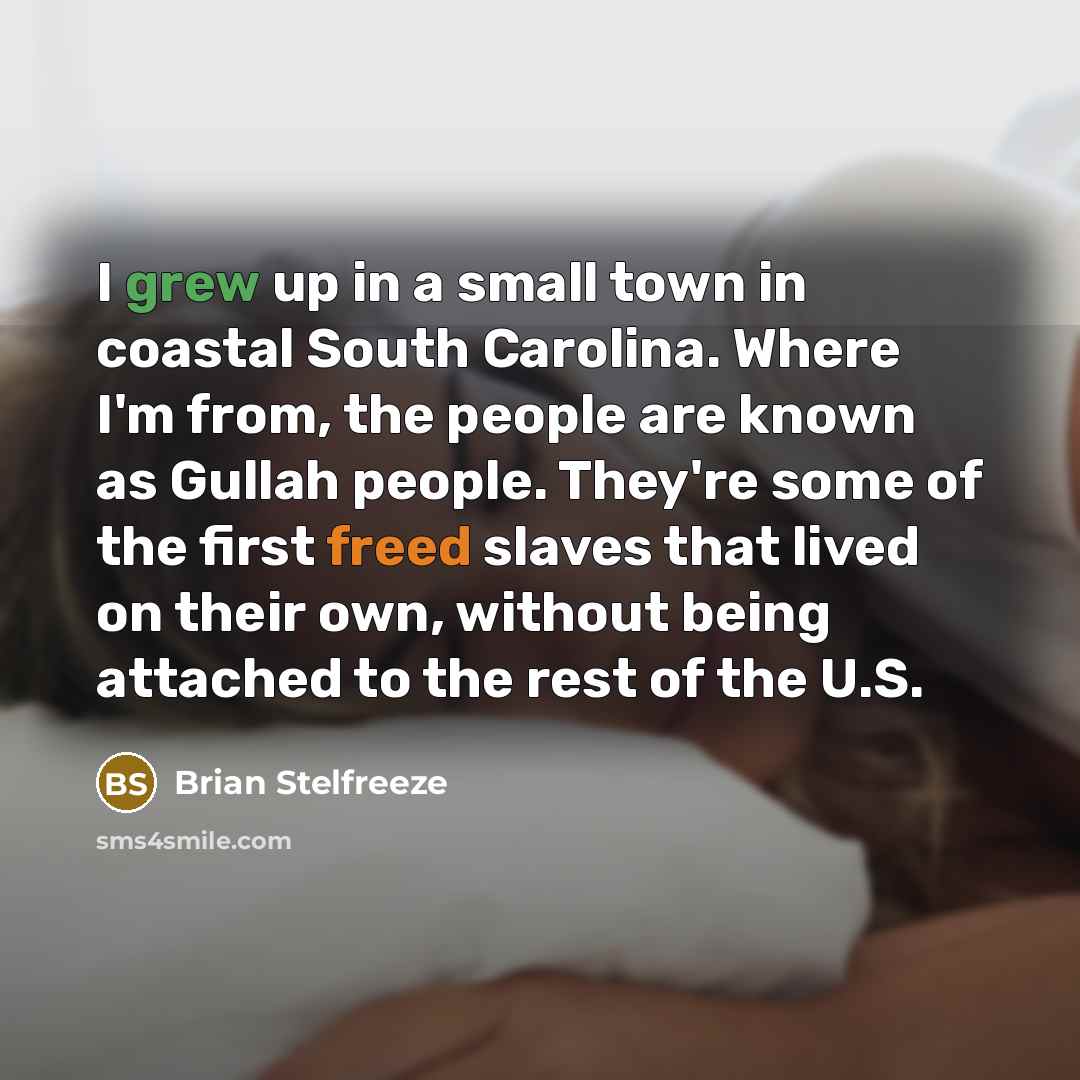 “I grew up in a small town in coastal South…” quote by Brian Stelfreeze
