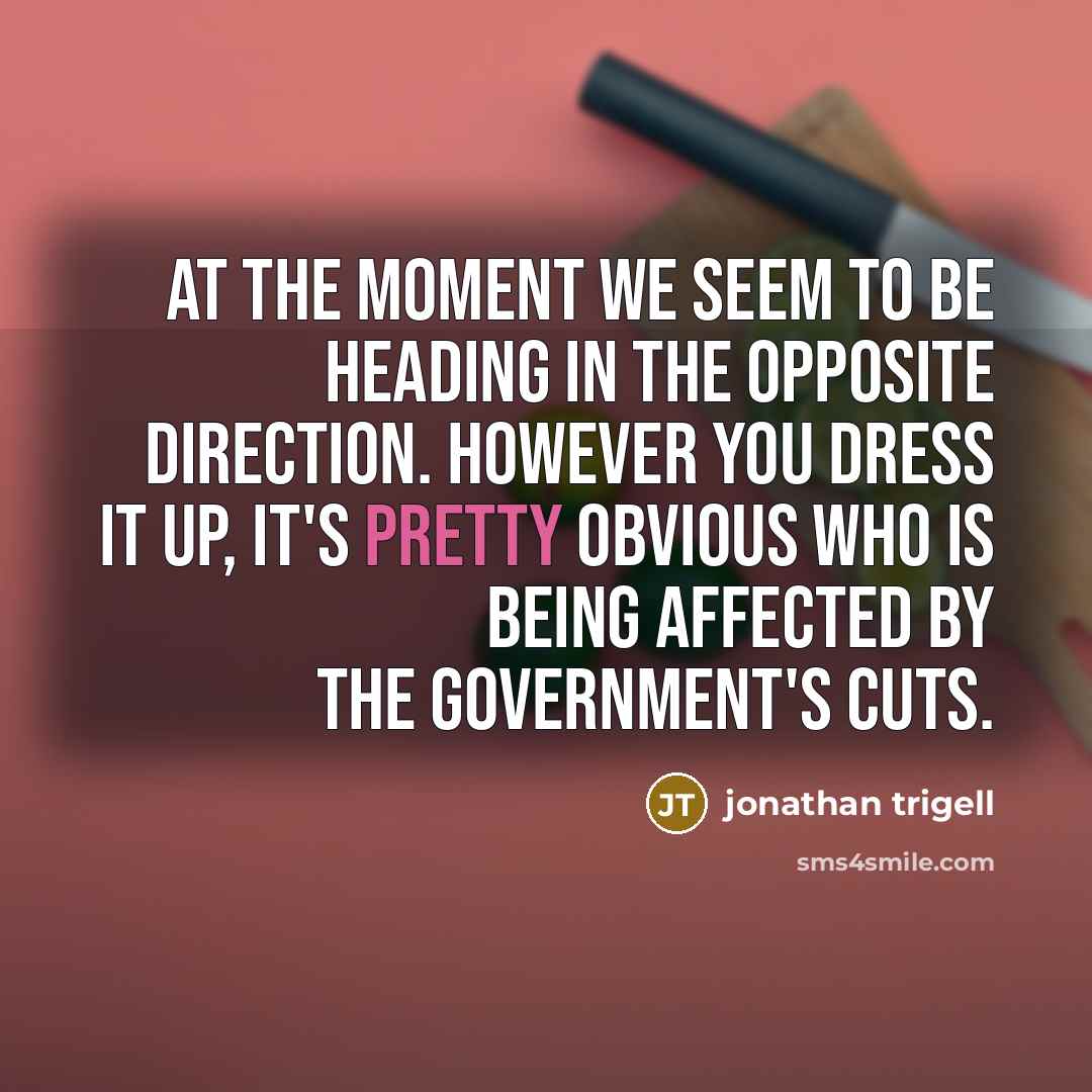 “At the moment we seem to be heading in the…” quote by Jonathan Trigell