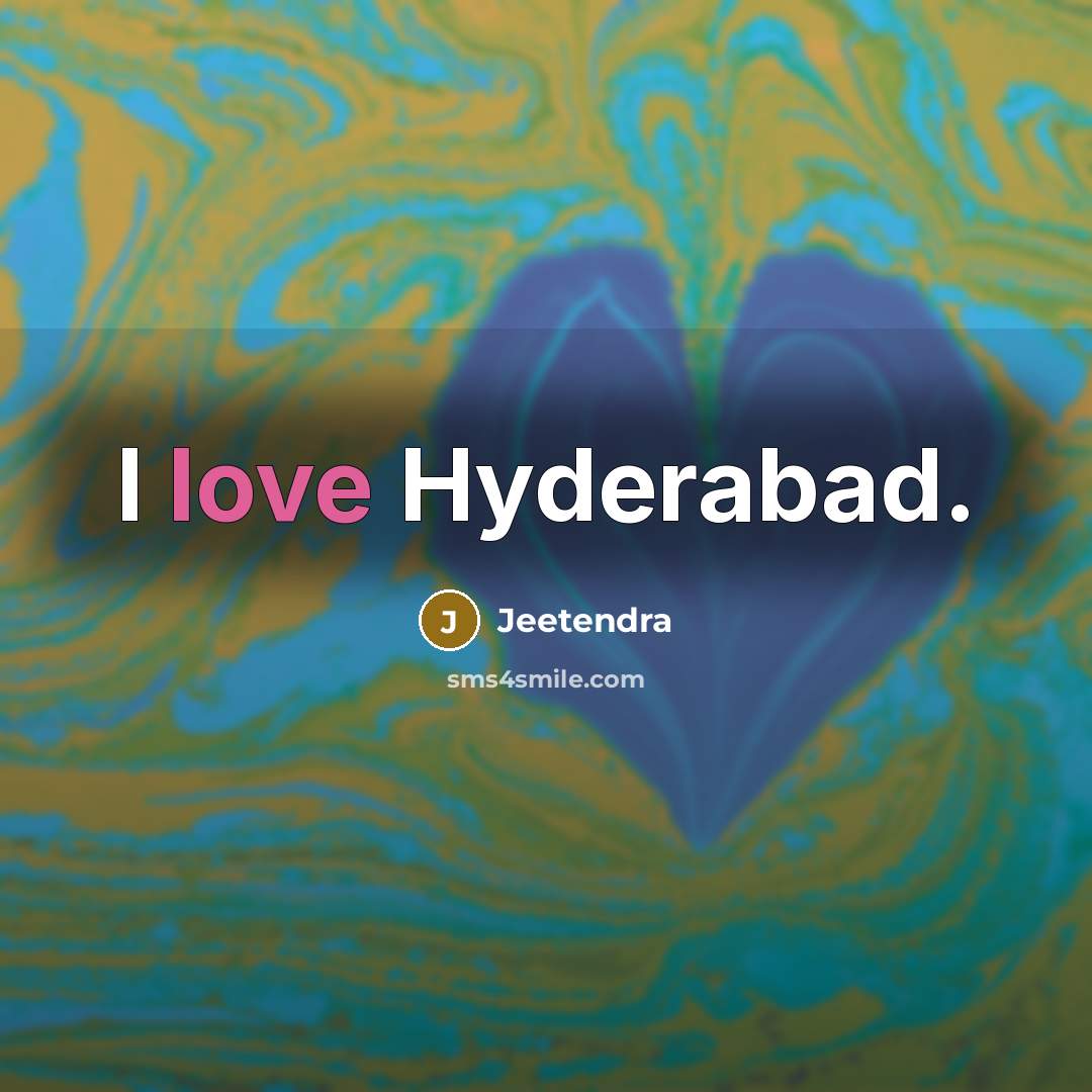“I love Hyderabad.…” quote by Jeetendra