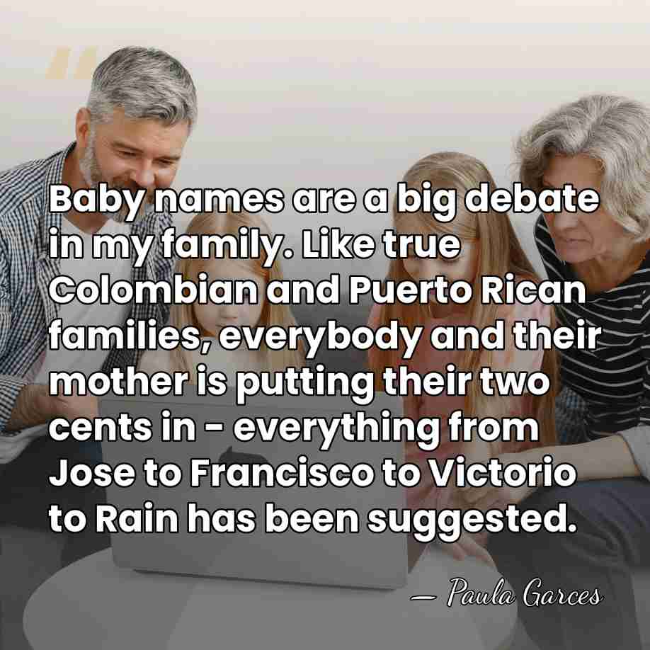 Baby names are a big debate in my family. Like true Colombian&hellip; - Paula Garces