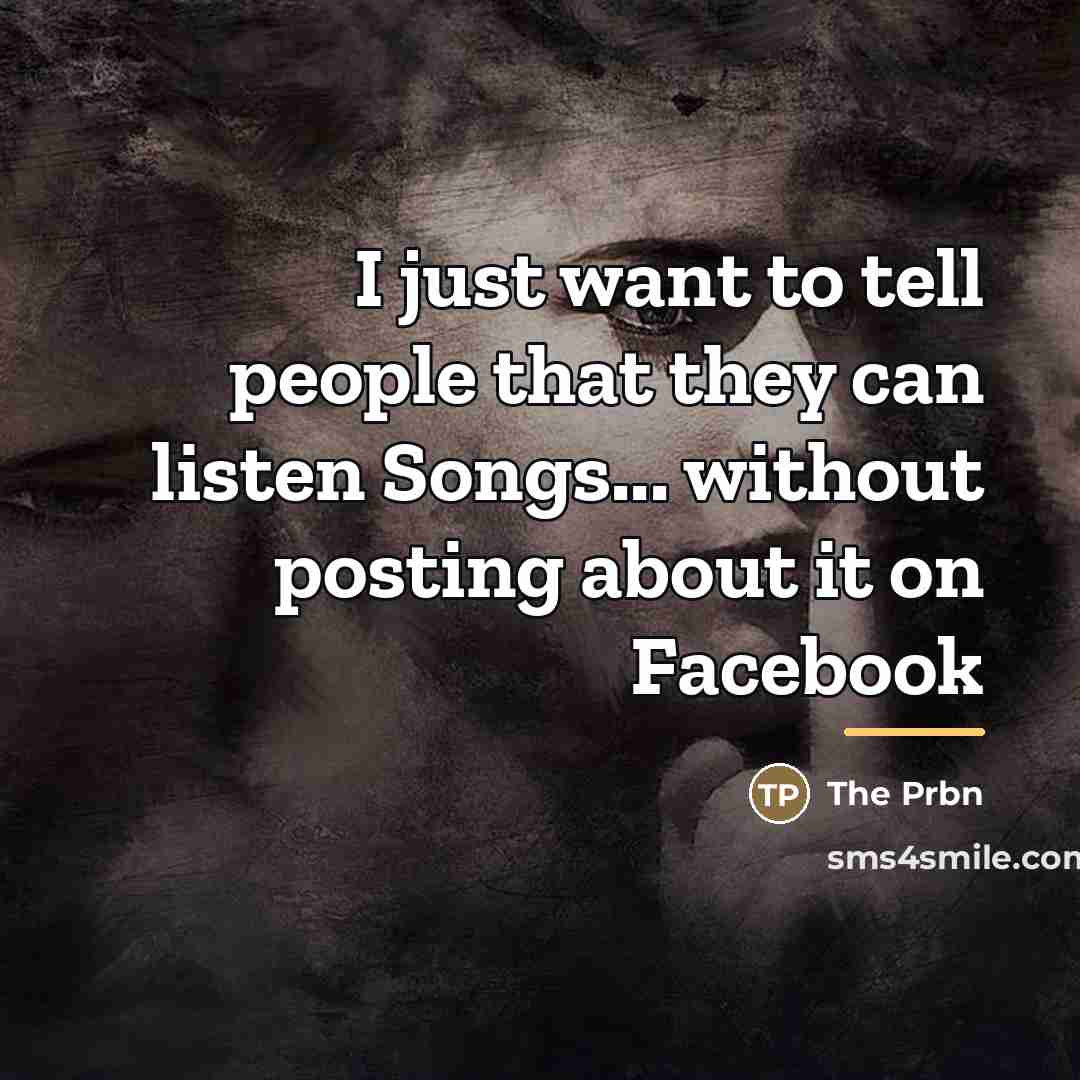 “I just want to tell people that they can listen…” quote by The Prbn