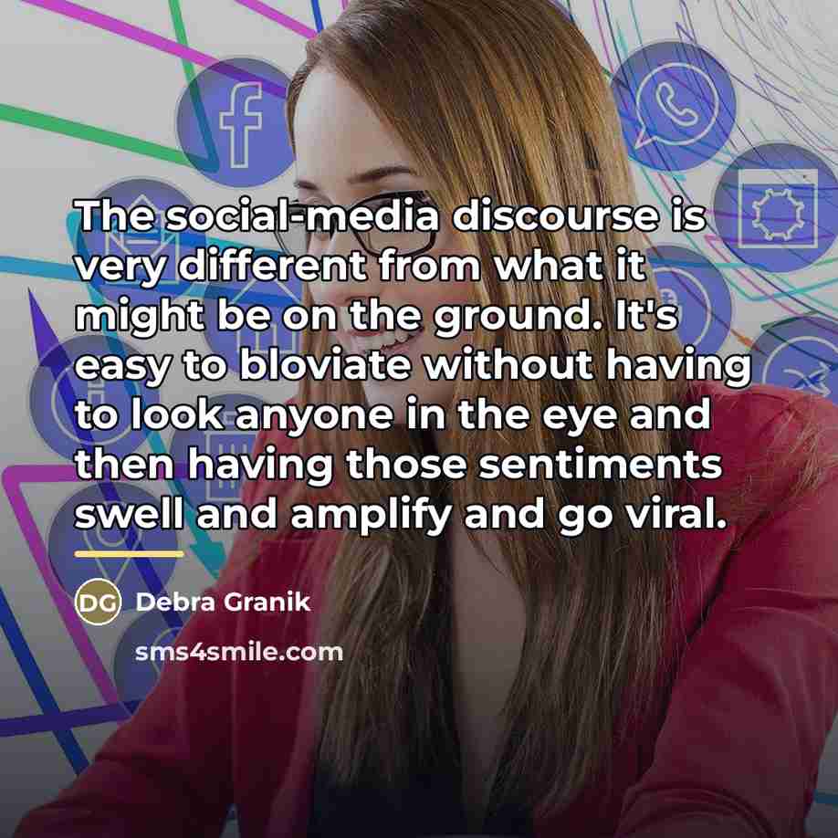 “The social-media discourse is very different from what it might…” quote by Debra Granik