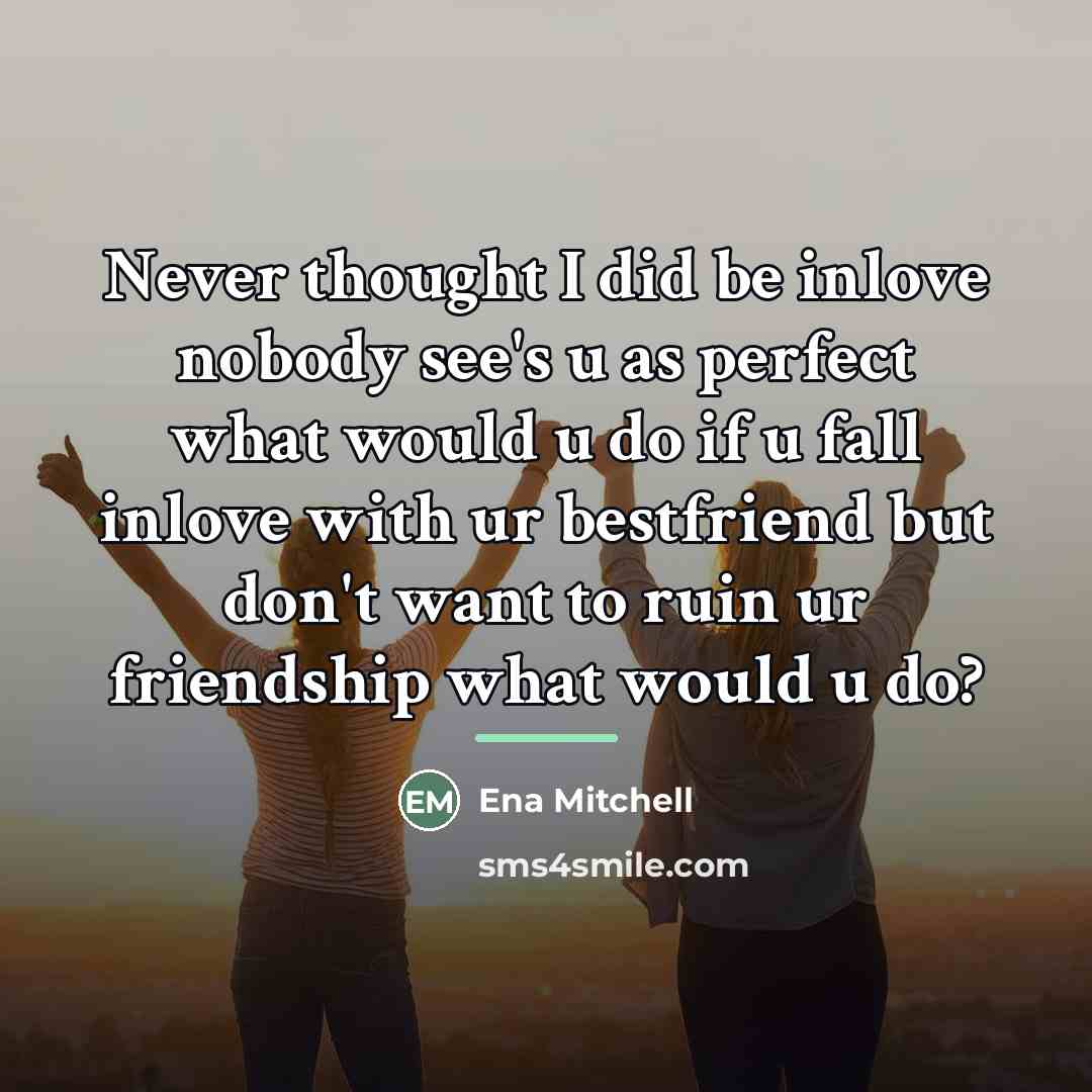 “Never thought I did be inlove nobody see's u as…” quote by Ena Mitchell