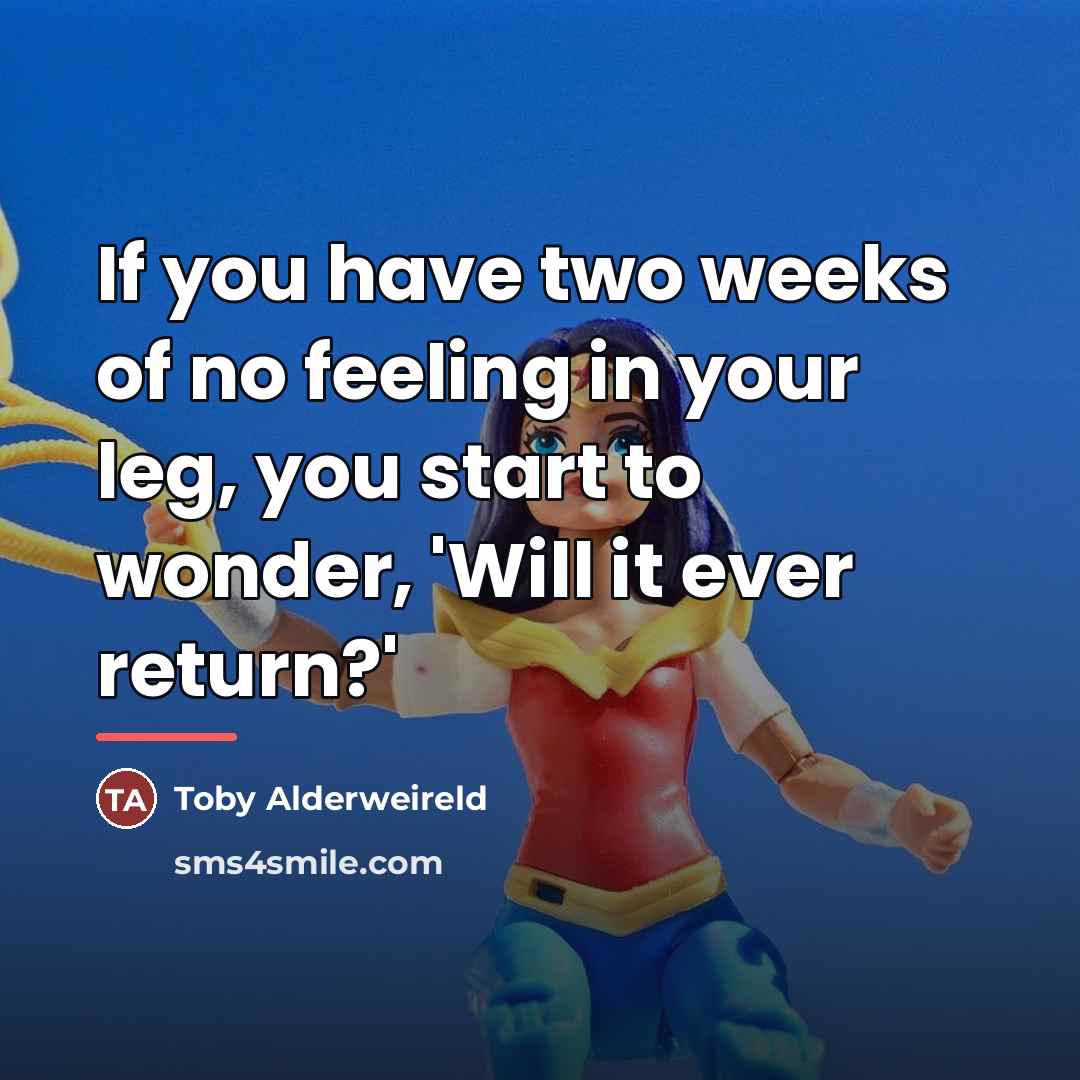 “If you have two weeks of no feeling in your…” quote by Toby Alderweireld