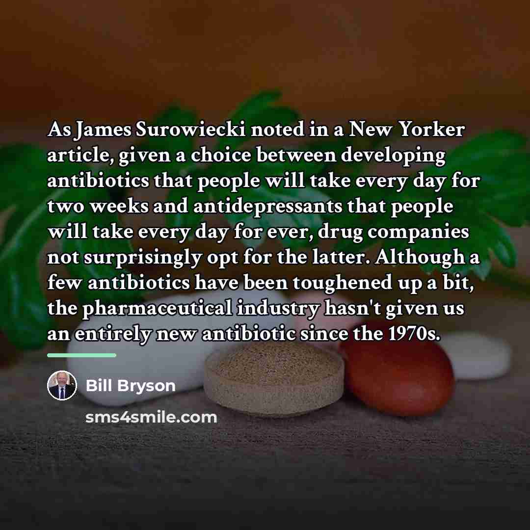 “As James Surowiecki noted in a New Yorker article, given…” quote by Bill Bryson