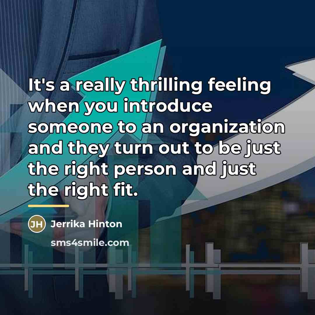 “It's a really thrilling feeling when you introduce someone to…” quote by Jerrika Hinton