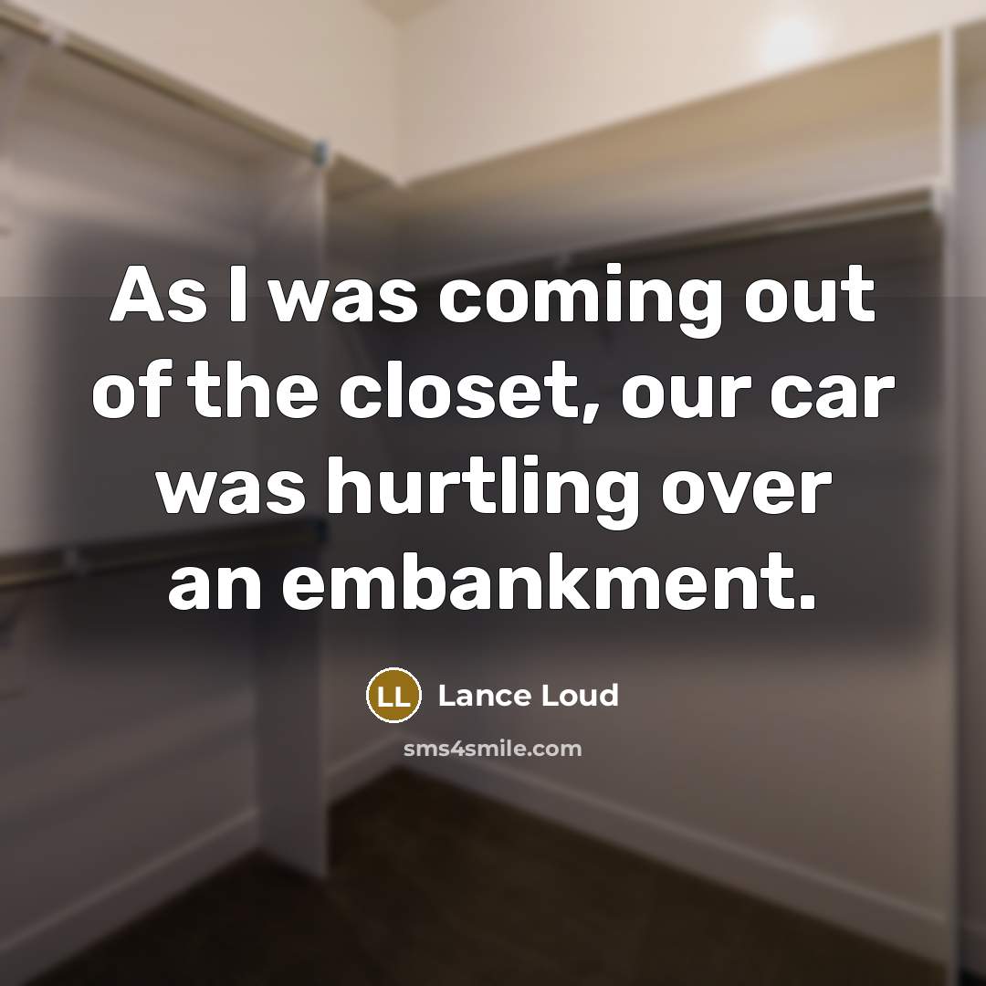 “As I was coming out of the closet, our car…” quote by Lance Loud