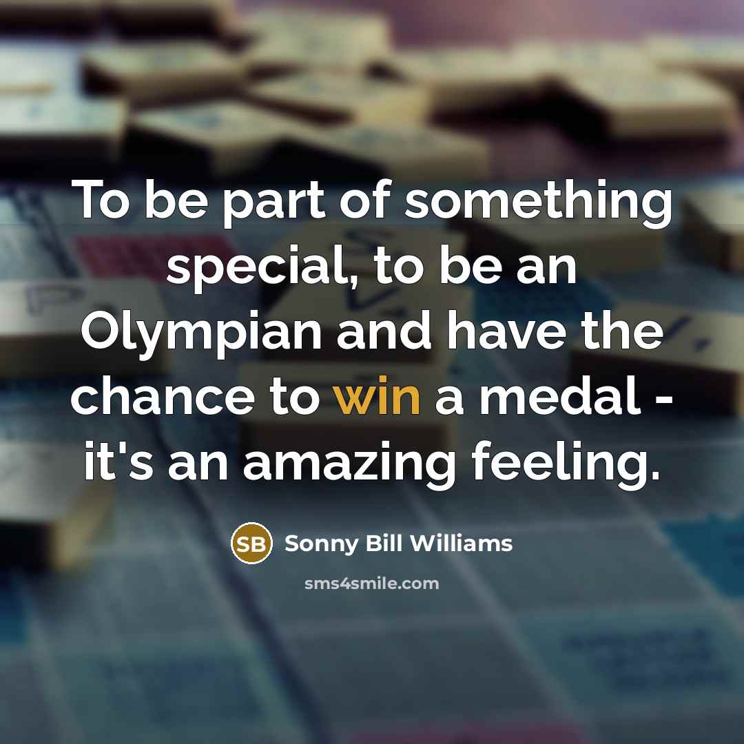 “To be part of something special, to be an Olympian…” quote by Sonny Bill Williams