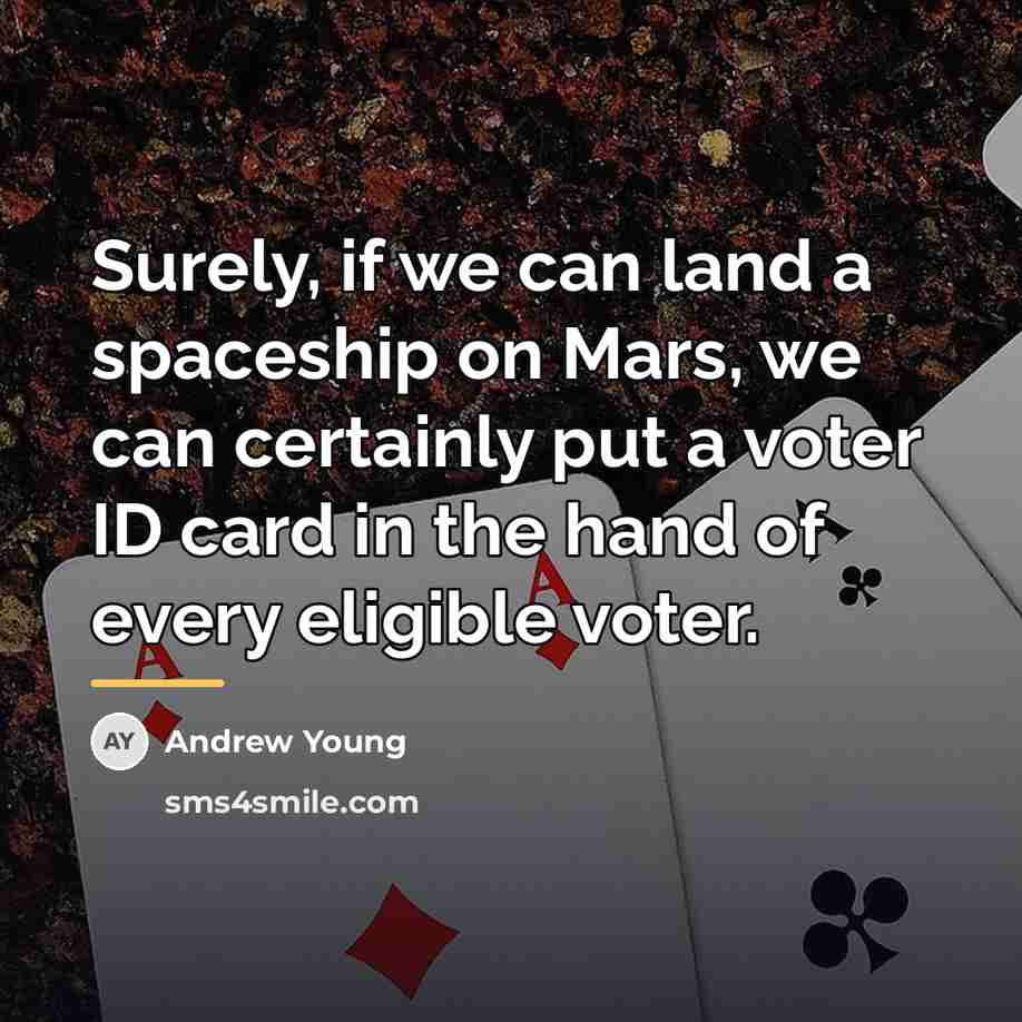 “Surely, if we can land a spaceship on Mars, we…” quote by Andrew Young