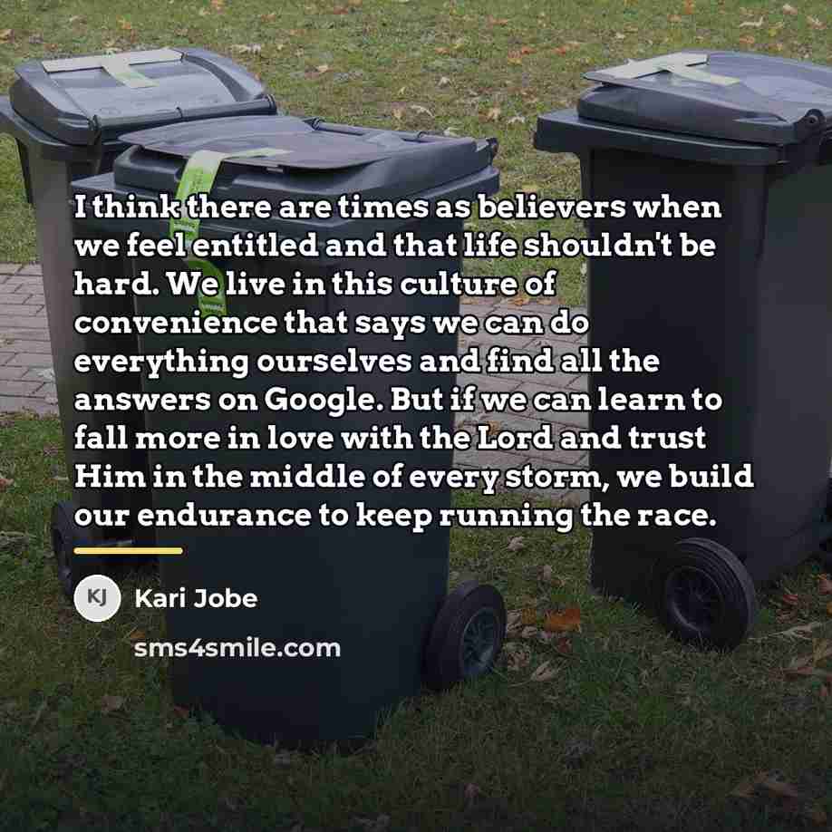 “I think there are times as believers when we feel…” quote by Kari Jobe