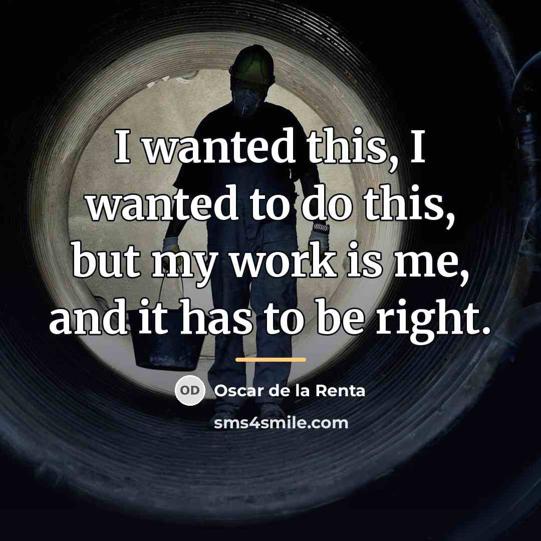 “I wanted this, I wanted to do this, but my…” quote by Oscar de la Renta