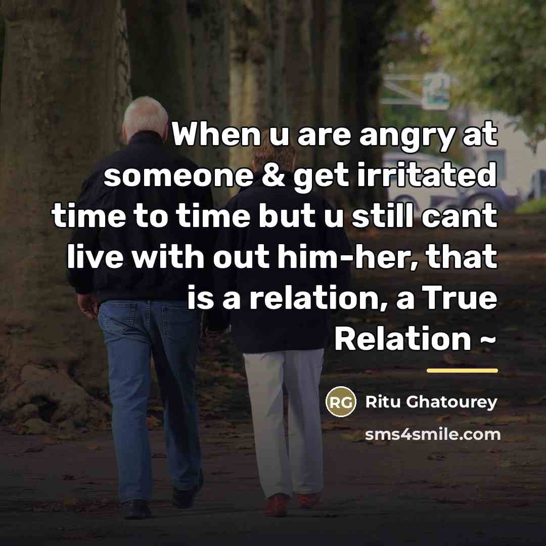 “When u are angry at someone & get irritated time…” quote by Ritu Ghatourey